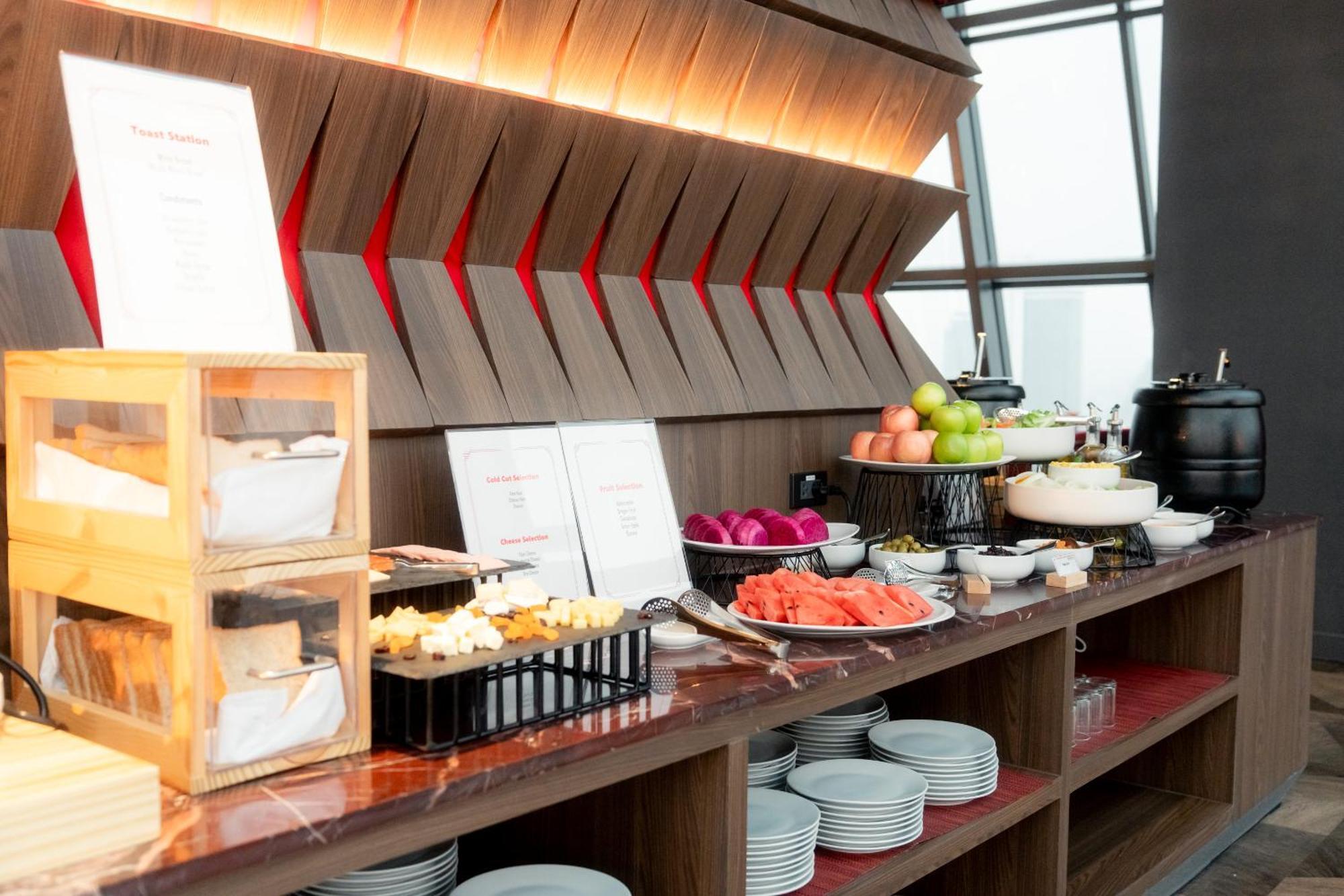 Ascott Embassy Sathorn Bangkok Hotel Exterior photo A buffet at a hotel