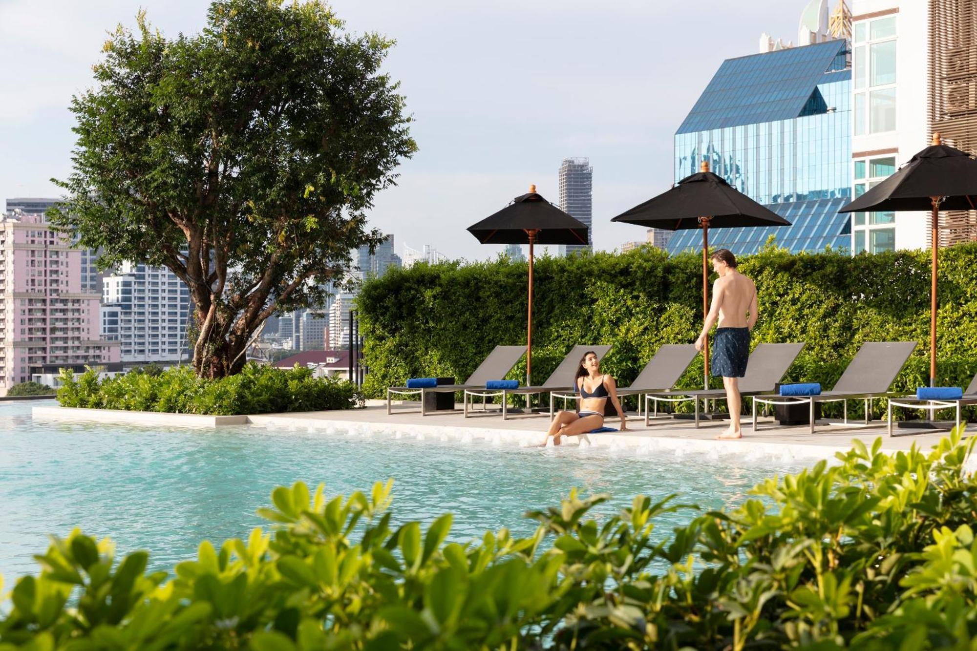 Ascott Embassy Sathorn Bangkok Hotel Exterior photo The swimming pool at the hotel